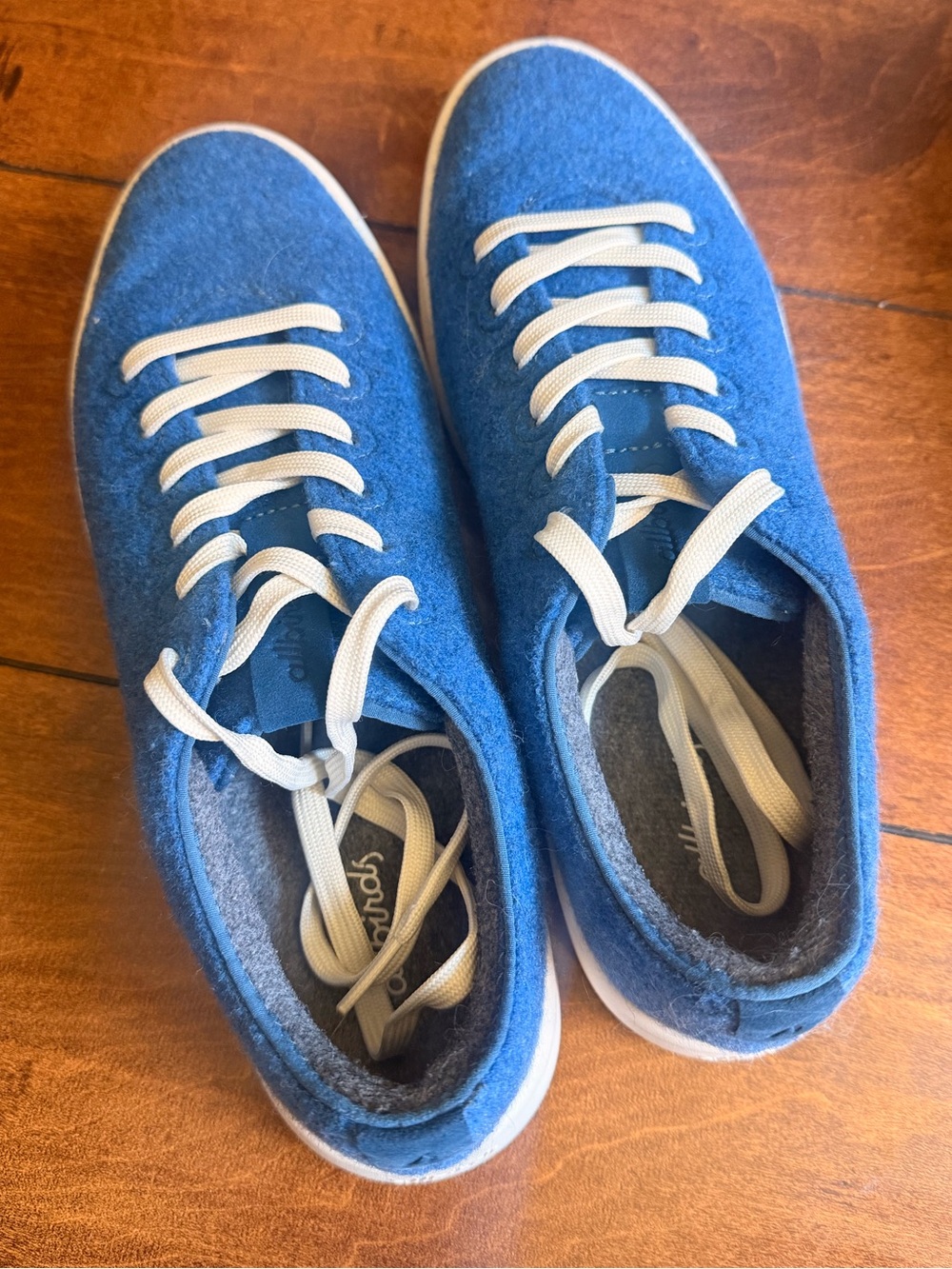 Allbirds blue wool cruisers shoes